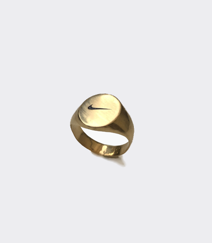 Gold Swoosh Ring