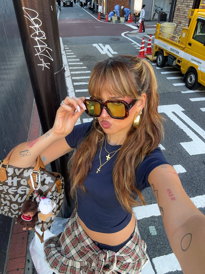 Cross Chrome Pendant Goldie