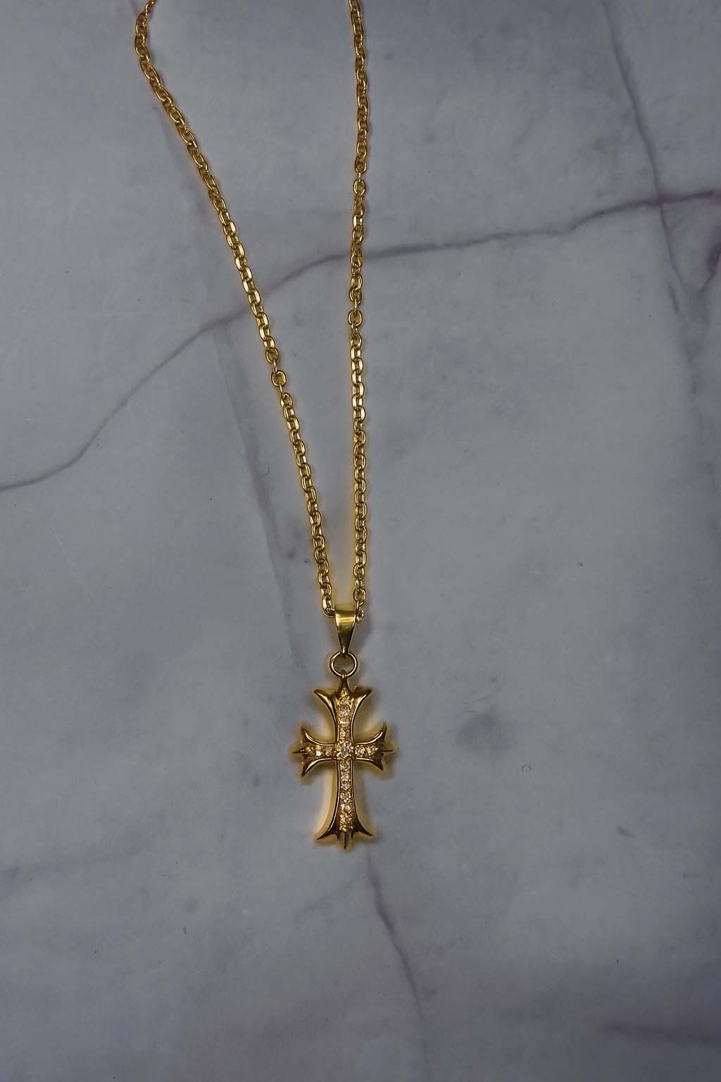 Cross Chrome Chain Goldie