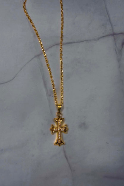 Cross Chrome Chain Goldie