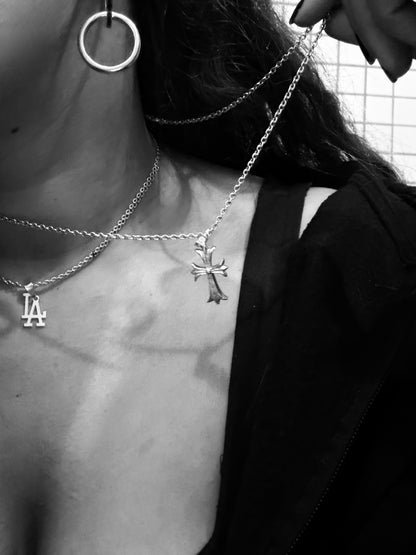 Cross Chrome Pendant